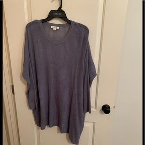 Asymmetrical lightweight sweater